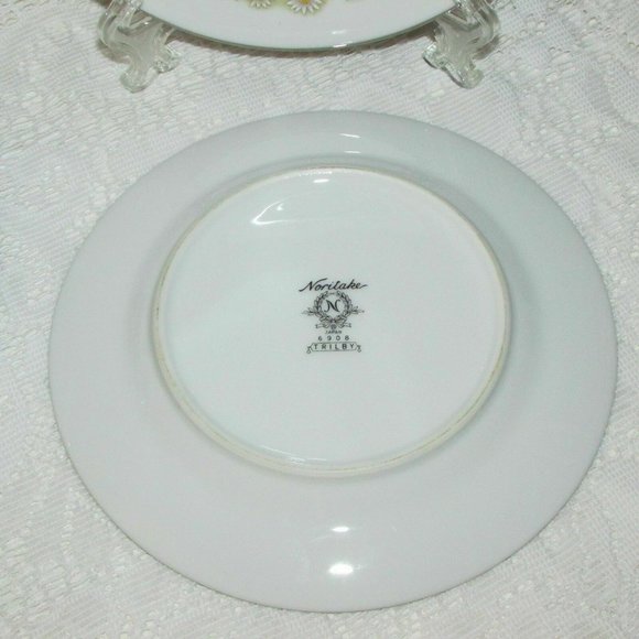 6 NORITAKE Fine China TRILBY Bread Side Plates Vintage - Picture 4 of 7